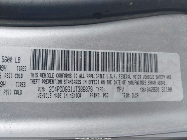 3C4PDDGG1JT386879 Dodge Journey Crossroad Awd