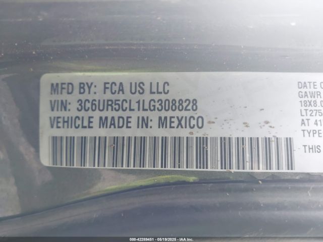 3C6UR5CL1LG308828 RAM 2020