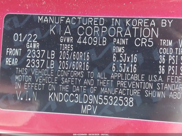 KNDCC3LD9N5532538 KIA Niro Plug-in Hybrid Ex Premium