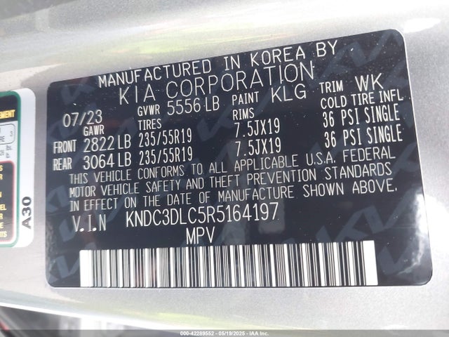 KNDC3DLC5R5164197 KIA 2024