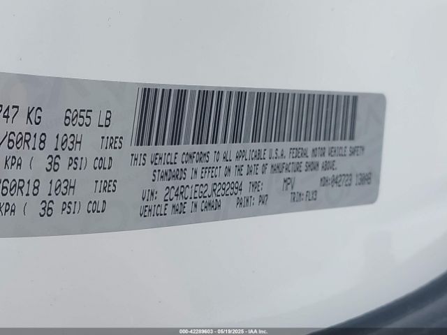 2018 CHRYSLER PACIFICA 2C4RC1EG2JR292994 Photo 8