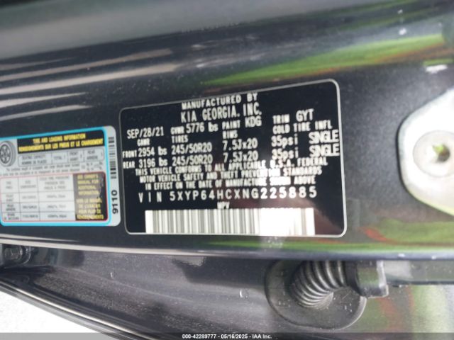 2022 KIA TELLURIDE 5XYP64HCXNG225885 Photo 8