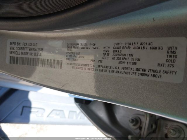 2021 RAM 1500 1C6SRFFT9MN577936 Photo 8