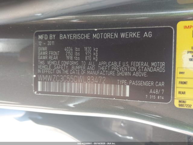 2012 MINI COOPER S COUNTRYMAN WMWZC3C55CWL83472 Photo 8