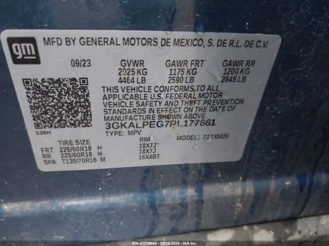 3GKALPEG7RL177661 GMC Terrain Fwd Slt