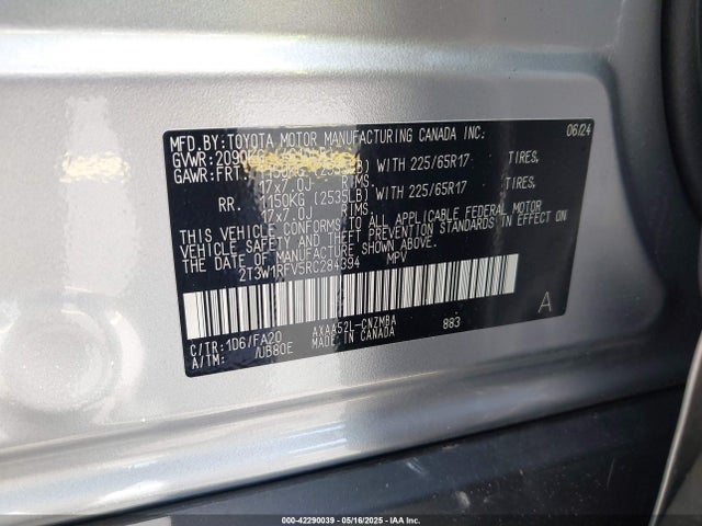 Toyota Rav4 Xle 2024 2T3W1RFV5RC284394 Image 9