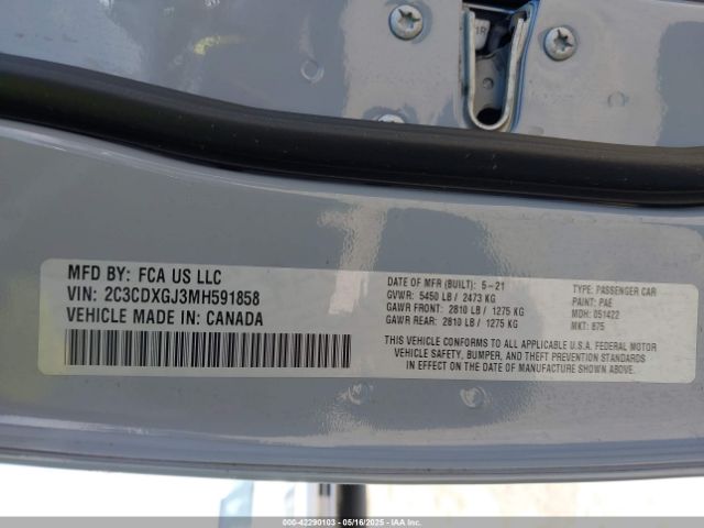 2021 DODGE CHARGER 2C3CDXGJ3MH591858 Photo 8