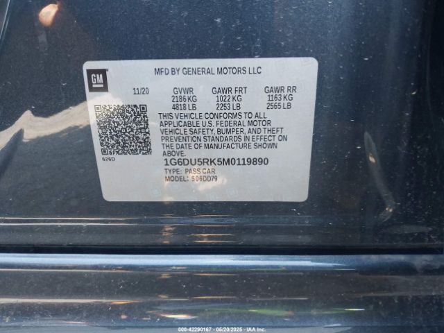 2021 CADILLAC CT5 1G6DU5RK5M0119890 Photo 8