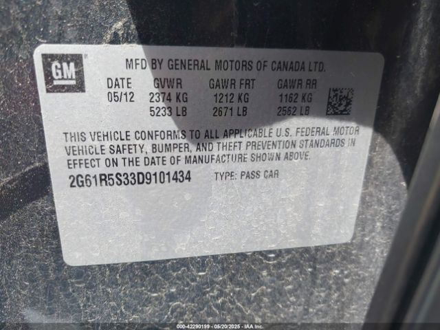 2013 CADILLAC XTS 2G61R5S33D9101434 Photo 8