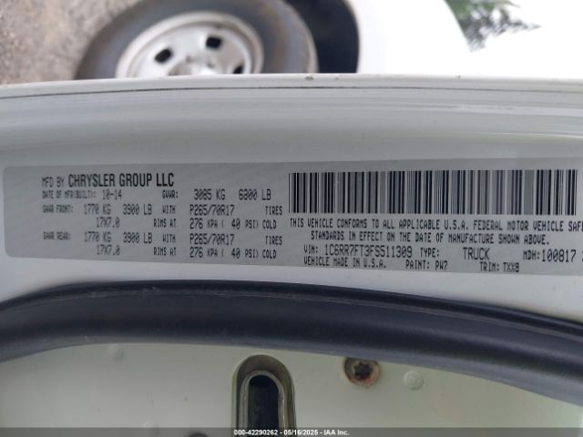 1C6RR7FT3FS511309 RAM 1500 Tradesman