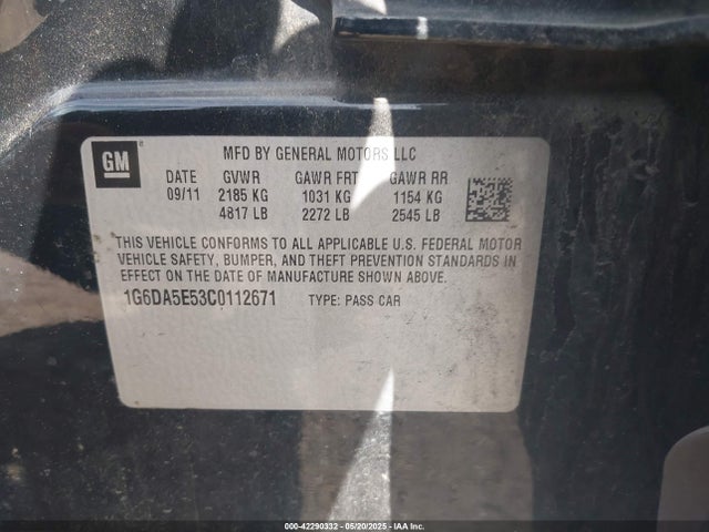 2012 CADILLAC CTS 1G6DA5E53C0112671 Photo 8