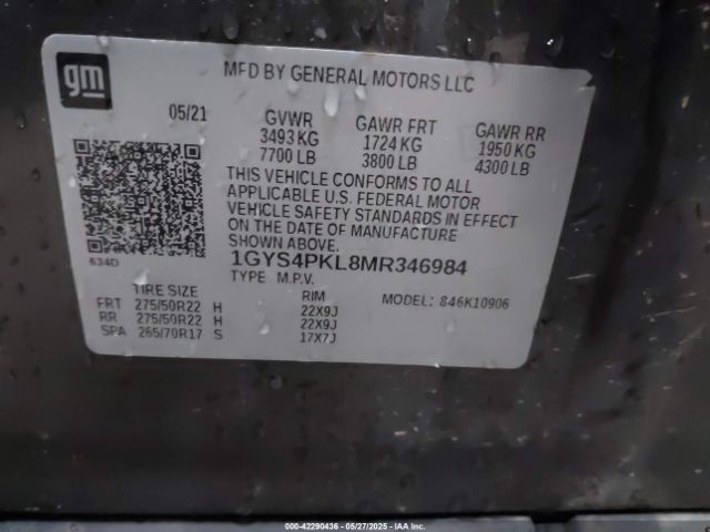 2021 CADILLAC ESCALADE ESV 1GYS4PKL8MR346984 Photo 8