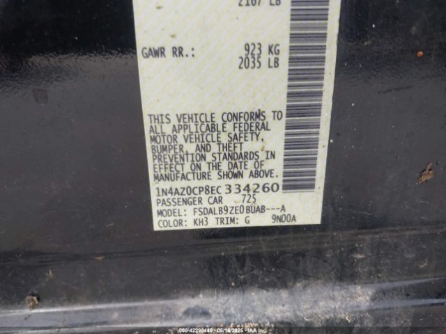 1N4AZ0CP8EC334260 Nissan LEAF S