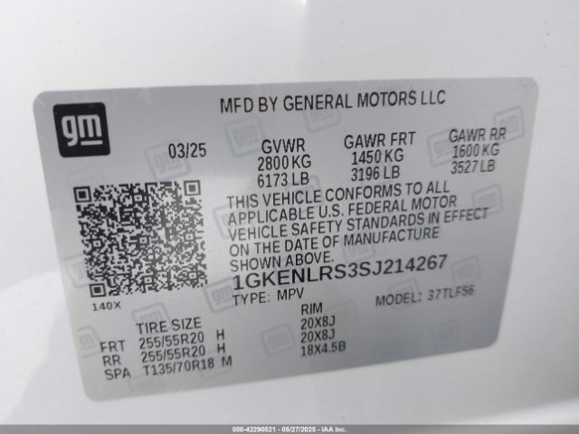1GKENLRS3SJ214267 GMC Acadia Fwd Denali