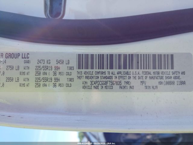 3C4PDCGG8FT567835 Dodge Journey Crossroad