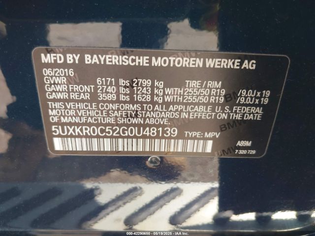 5UXKR0C52G0U48139 BMW X5 Xdrive35i