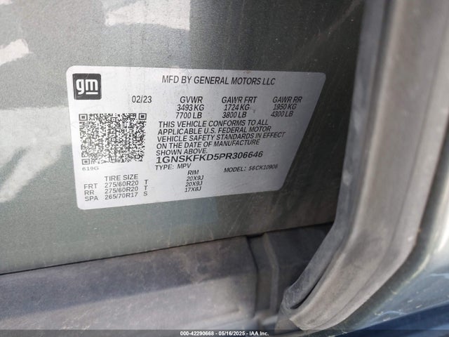 Chevrolet Suburban 4wd Premier 2023 1GNSKFKD5PR306646 Image 9