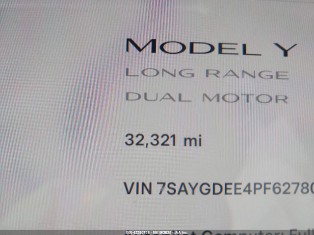 7SAYGDEE4PF627809 Tesla 2023