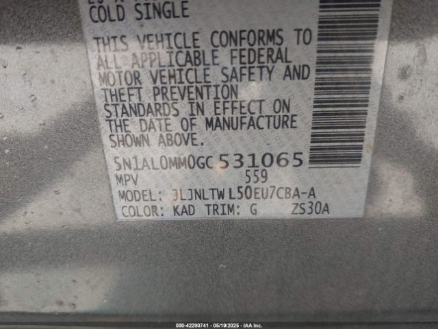 5N1AL0MM0GC531065 Infiniti QX60