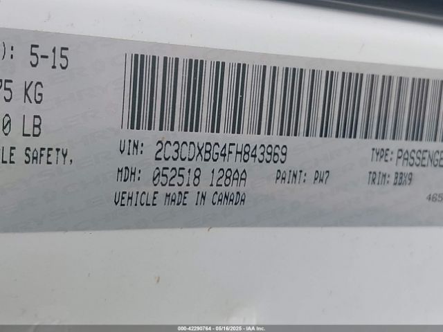 2015 DODGE CHARGER 2C3CDXBG4FH843969 Photo 8