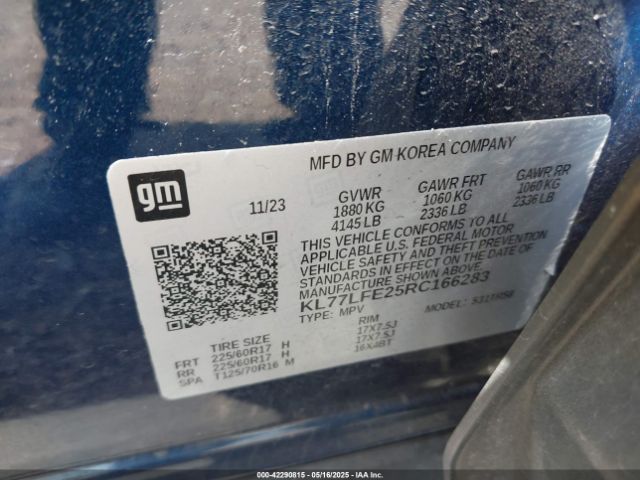2024 CHEVROLET TRAX KL77LFE25RC166283 Photo 8