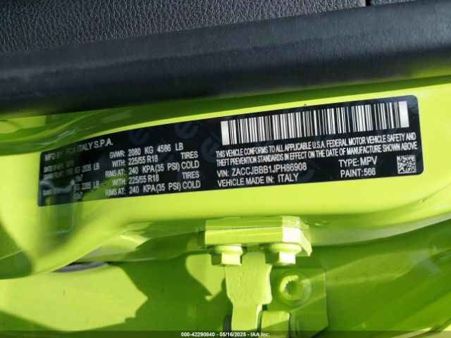 ZACCJBBB1JPH86908 Jeep 2018