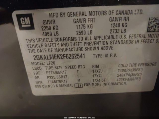 2GKALMEK2F6262541 GMC Terrain Sle-1