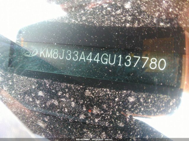 KM8J33A44GU137780 Hyundai TUCSON SE