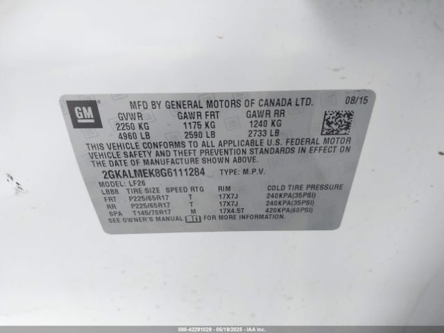 2GKALMEK8G6111284 GMC Terrain Sle-1