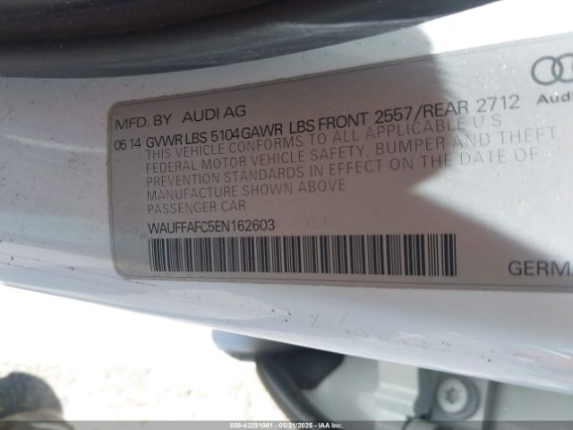 WAUFFAFC5EN162603 Audi A6 2.0t Premium