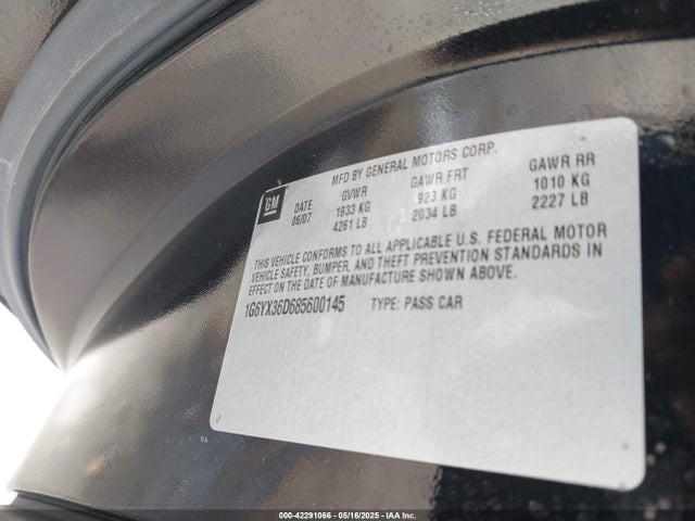 2008 CADILLAC XLR-V 1G6YX36D685600145 Photo 8
