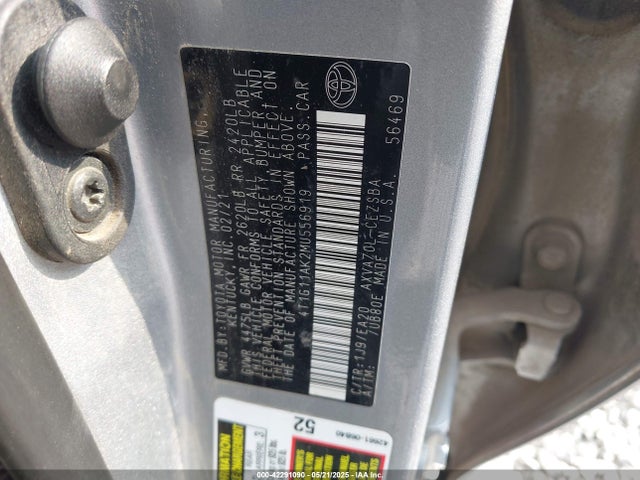 4T1G11AK2MU556919 Toyota a25a-fks