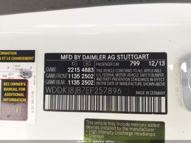 2014 MERCEDES-BENZ E 350 WDDKJ8JB7EF257896 Photo 8