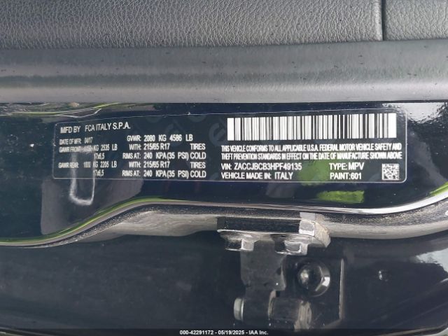 ZACCJBCB3HPF49135 Jeep Renegade Trailhawk 4x4