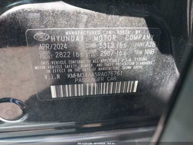 2024 HYUNDAI IONIQ 6 KMHM34AA5RA076761 Photo 8
