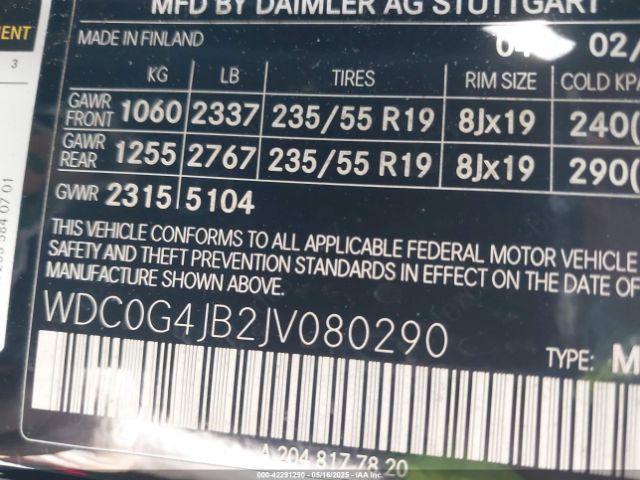 2018 MERCEDES-BENZ GLC 300 WDC0G4JB2JV080290 Photo 8
