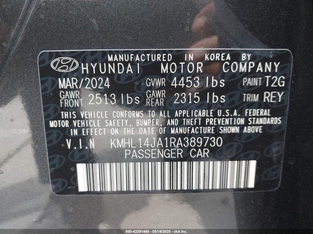 KMHL14JA1RA389730 Hyundai gdi theta iii