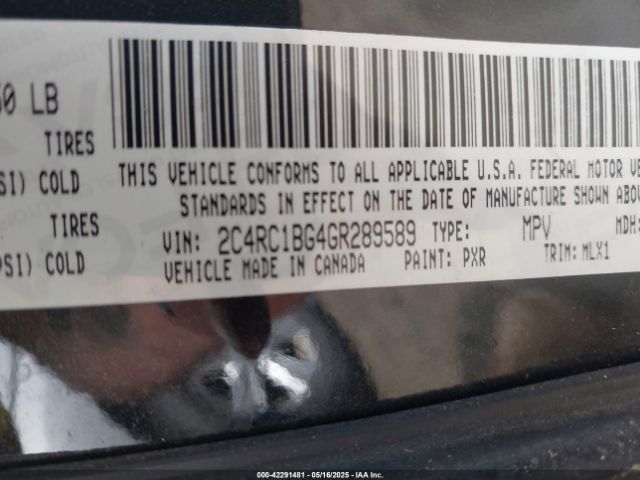 2016 CHRYSLER TOWN & COUNTRY 2C4RC1BG4GR289589 Photo 8