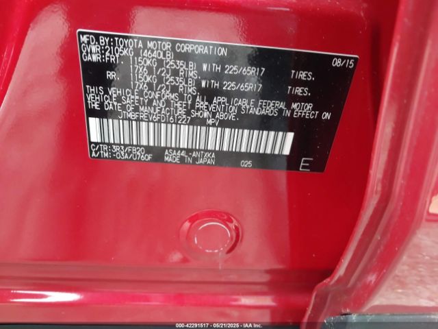JTMBFREV6FD161227 Toyota RAV4 LE