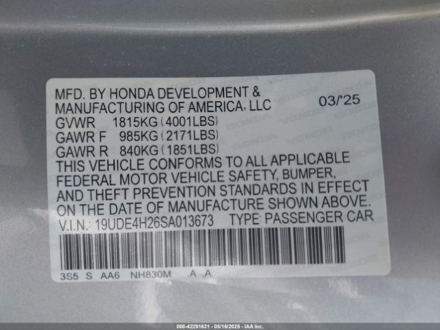 2025 ACURA INTEGRA 19UDE4H26SA013673 Photo 8