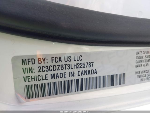 2C3CDZBT3LH225787 Dodge Challenger R/t