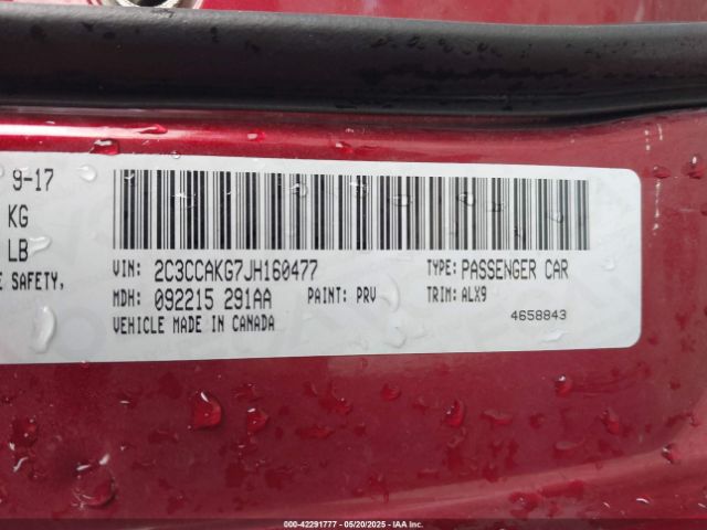 2018 CHRYSLER 300 2C3CCAKG7JH160477 Photo 8