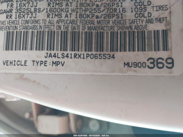 2001 MITSUBISHI MONTERO SPORT JA4LS41RX1P065534 Photo 8