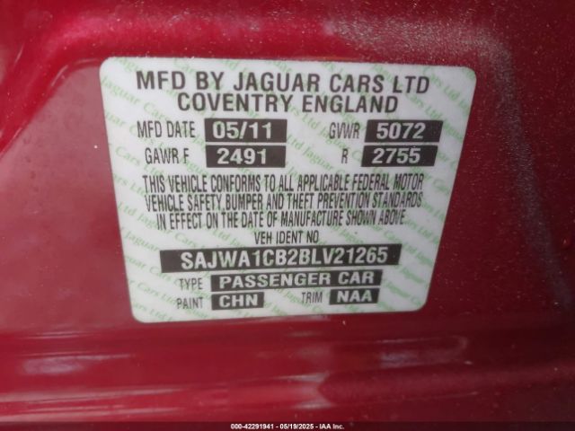 2011 JAGUAR XJ SAJWA1CB2BLV21265 Photo 8