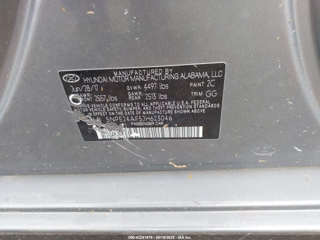 Aukcja sprzedaży 2018 Hyundai Sonata Se, vin: 5NPE24AF5JH623046, numer aukcji: 42291979