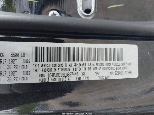 2020 JEEP CHEROKEE 1C4PJMCB8LD607440 Photo 8