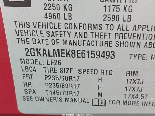 2GKALMEK8E6159493 GMC Terrain Sle-1