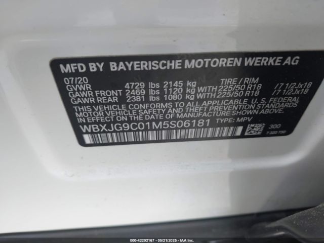 2021 BMW X1 WBXJG9C01M5S06181 Photo 8