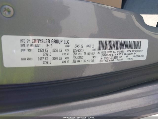 2C4RDGCG5ER152026 Dodge Grand Caravan Sxt