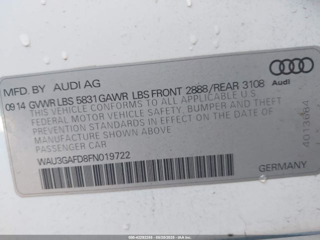 WAU3GAFD8FN019722 Audi A8 L 3.0t